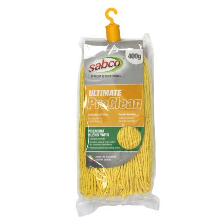 SABCO ULTIMATE PROCLEAN MOP HEAD 400G YELLOW