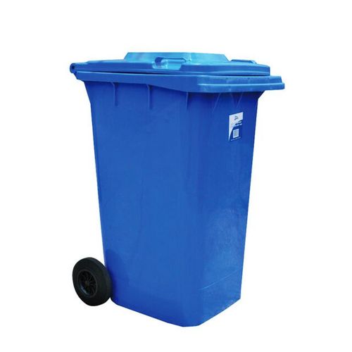 EDCO HEAVY DUTY BIN WITH WHEELS BLUE - 240L