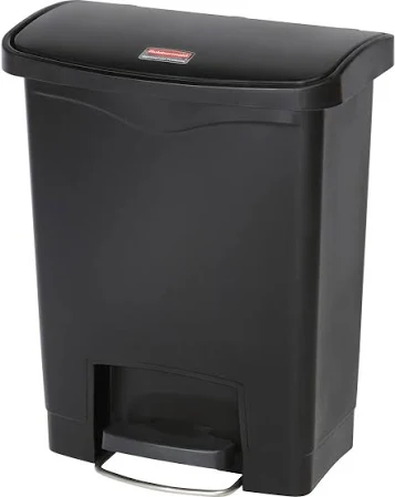 RUBBERMAID SLIM JIM STAINLESS STEEL STEP-ON CONTAINER - 30L