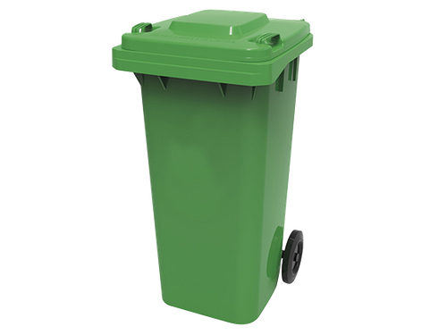 EDCO HEAVY DUTY BIN WITH WHEELS GREEN - 120L