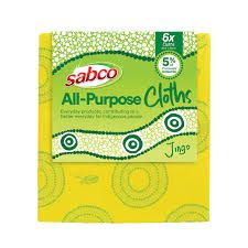 SABCO X JINGO ALL PURPOSE CLOTH (6 PACK)