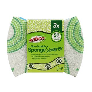 SABCO X JINGO SPONGE SCOURER NON-SCRATCH 3PK