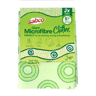 SABCO X JINGO GIANT MICROFIBRE CLOTH (2 PACK)