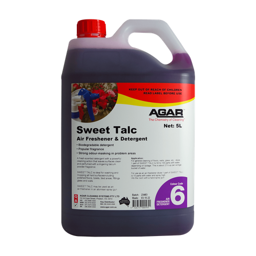 AGAR SWEET TALC AIR FRESHENER DETERGENT 5L