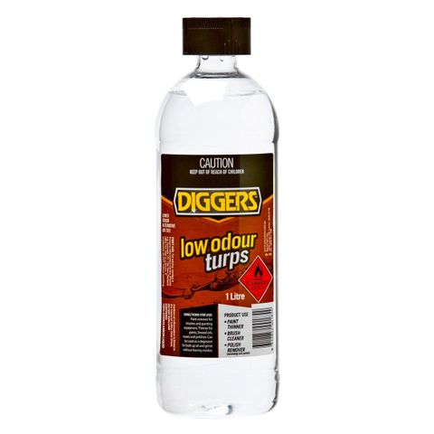 DIGGERS LOW ODOUR TURPS 1L