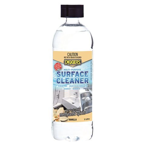 DIGGERS SURFACE CLEANER VANILLA METHYLATED SPIRITS 1L (IN-STORE ONLY)