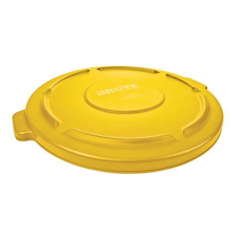 RUBBERMAID BRUTE SELF-DRAINING 76L YELLOW LID