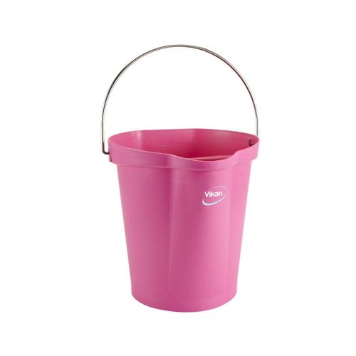 VIKAN HYGIENE BUCKET HEAVY DUTY 12LT - PINK