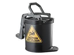 OATES DURACLEAN MARK II ROLLER WRINGER BUCKET 15L BLACK