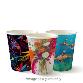 BIOPAK 280ML/8oz SINGLE WALL CUP ART SERIES BIOCUP