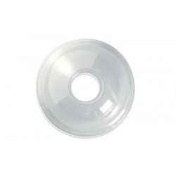 CLEAR BIOPLASTIC DOME LID - 22MM HOLE