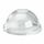 BIOPAK 300-700ML DOME CLEAR BIOCUP LID W/ 22MM HOLE (1,000 CARTON)