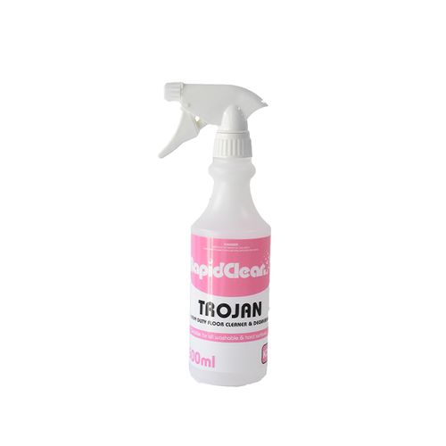RAPIDCLEAN TROJAN PRINTED BOTTLE 500ML AND TRIGGER