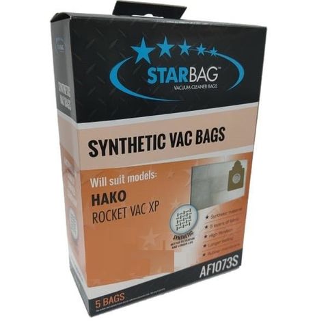 CLEANSTAR AF1073S SYNTHETIC VAC BAGS HAKO (5 PACK)