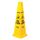 LARGE CAUTION WET FLOOR CONE, SUPPLIED WITH BONUS BLANK SIGN