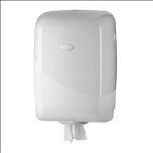 ROYAL TOUCH CENTRE PULL HAND TOWEL DISPENSER WHITE PEARL