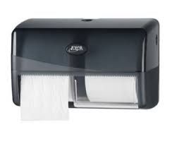 ROYAL TOUCH COMPACT LITTLE JUMBO TOILET ROLL DISPENSER BLACK