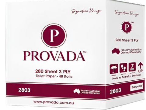 QD 3PLY 280 SHEET TOILET PAPER