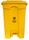 YELLOW MEDICAL & CLINICAL WASTE PEDAL BIN 45LT
