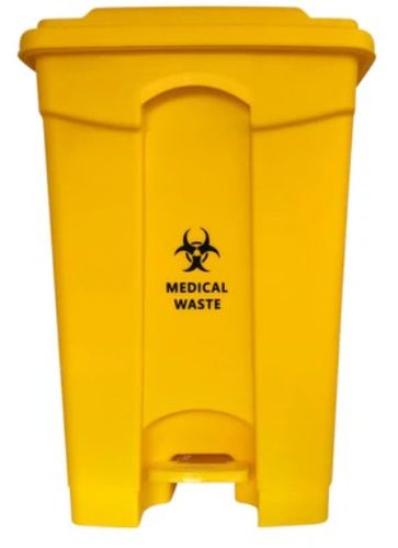 YELLOW MEDICAL & CLINICAL WASTE PEDAL BIN 45LT