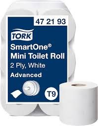 TORK SMARTONE MINI JUMBO TOILET ROLL (2PLY 620 SHEETS/12 ROLLS)