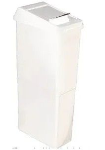 HOSPECO SLIMLINE 23L LSD SANITARY BIN BASE ONLY-WHITE