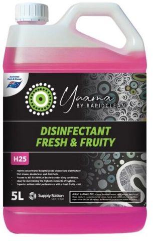 RAPIDCLEAN YAAMA DISINFECTANT FRESH & FRUITY 5L