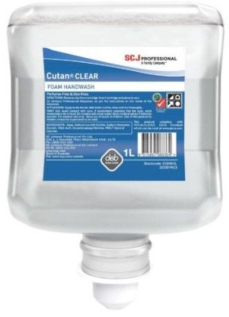 CUTAN CLEAR FOAM HANDWASH 1LT