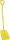 VIKAN SHOVEL, LONG HDL, SM BLADE, YELLOW