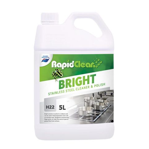 BRIGHT H22 - STAINLESS STEEL CLEANER & POLISH 5L