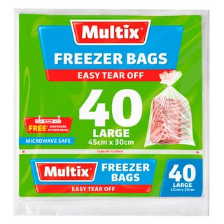 MULTIX FREEZER BAGS 45cm x 30cm (LARGE)