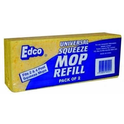 EDCO UNIVERSAL SQUEEZE MOP REFILL 2PKT