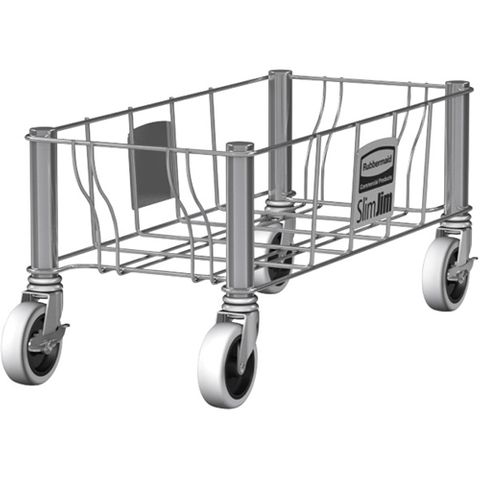 RUBBERMAID SLIM JIM STAINLESS STEEL DOLLY