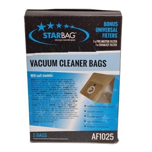 CLEANSTAR AF1025 HOOVER VAC BAGS (5 PACK)