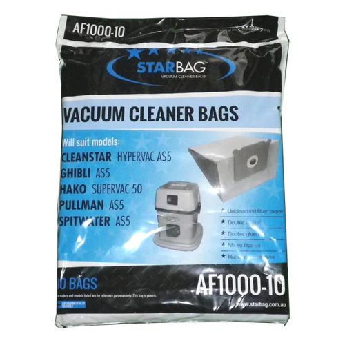 CLEANSTAR AF1000-10 PULLMAN VAC BAGS (10 PACK)