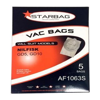 CLEANSTAR AF1063S NILFISK SYNTHETIC VAC BAGS (5 PACK)