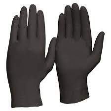 PARAMOUNT NITRILE BLACK PF DISPOSABLE GLOVE (MEDIUM)