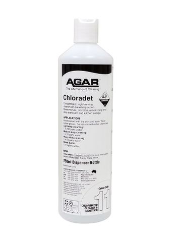 #1 AGAR SCREEN PRINTED BOTTLE CHLORADET 750ML