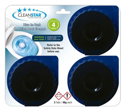BLUE IN-TANK TOILET BOWL CLEANER TABLETS