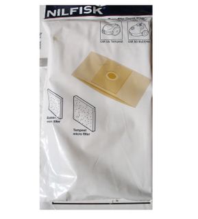 NILFISK GM50/55 BUBBLES VACUUM PAPER DUST BAGS (5 PACK)