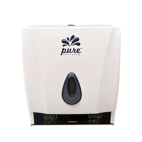 PURE WASH ROOM PLASTIC ROLL TOWEL DISPENSER