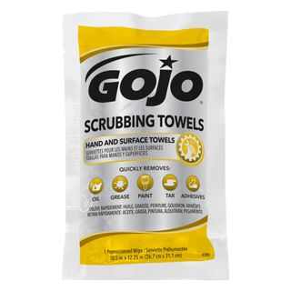 GOJO SCRUBBING TOWEL WIPE (INDIVIDUALLY WRAPPED)