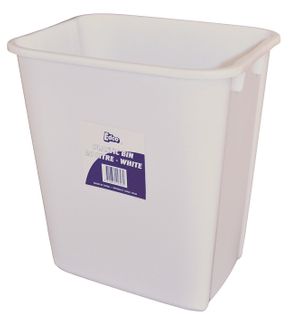 EDCO PLASTIC BIN 20L WHITE