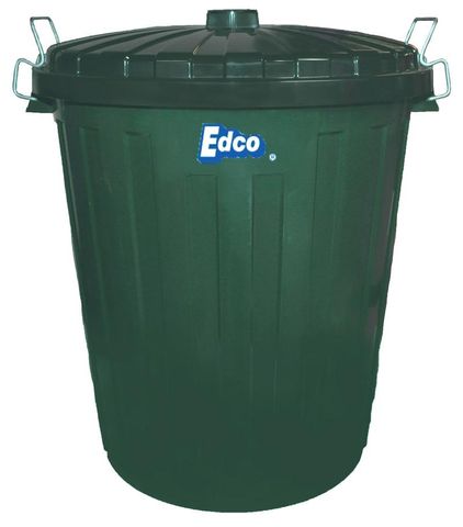 EDCO GREEN PLASTIC BIN 73L