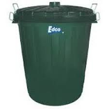 EDCO GREEN PLASTIC BIN - 73L