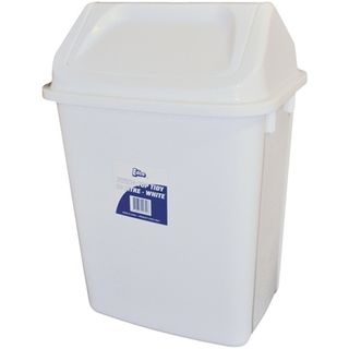 EDCO SWING TOP TIDY 30L WHITE