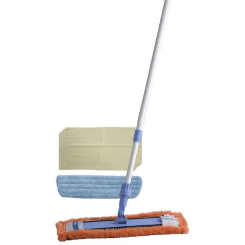 OATES 350MM TRIPLE ACTION FLAT MOP WITH EXTENSION HANDLE - (EV-011 / 165297)- EACH