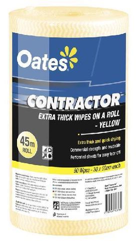OATES CONTRACTOR ROLL - YELLOW - 45MTR -ROLL