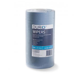 DURO WIPERS -24.5CM X 70MTR - BLUE - ROLL
