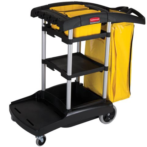 RUBBERMAID HIGH CAPACITY JANITORS / CLEANING CART - FG9T7200 - EACH